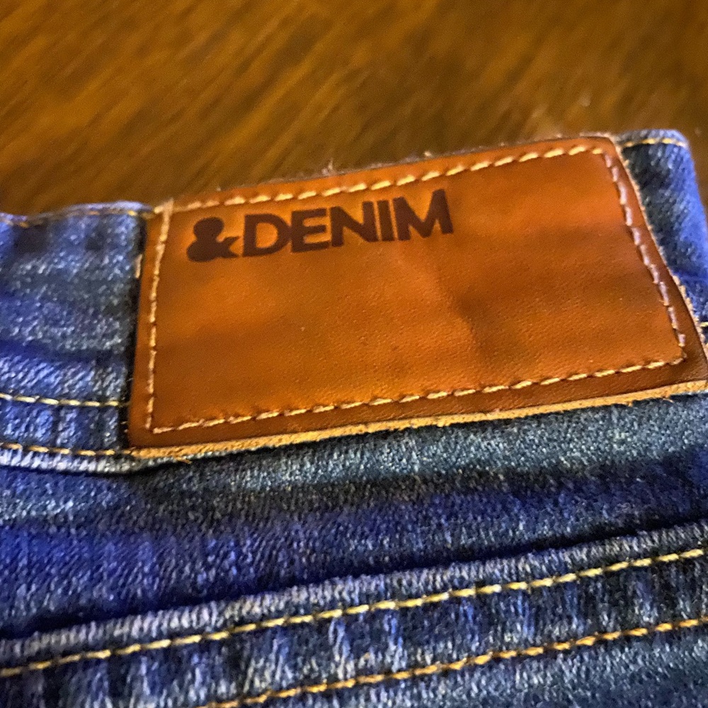 Denim blue jean shorts